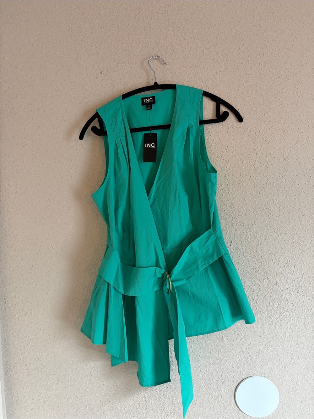 INC International Concepts Teal Shell Top